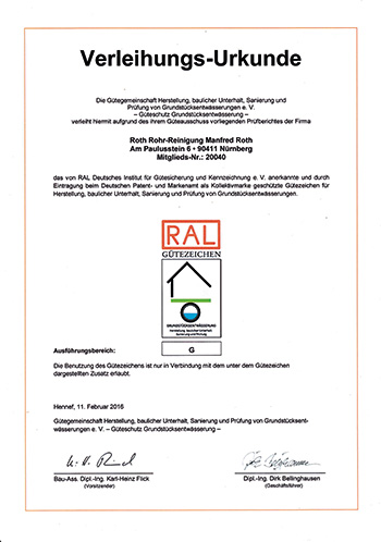 RAL Urkunde 350
